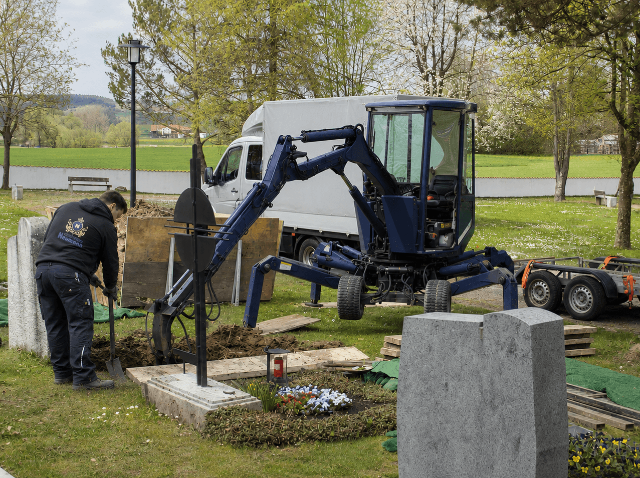 Grabarbeiten mit Bagger